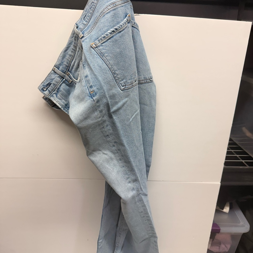 Citizens Of Humanity Light Blue Flare Jeans with Brown Patch - Picture 7 of 7